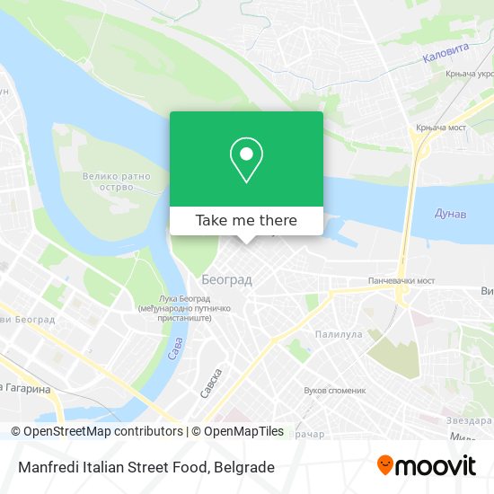 Manfredi Italian Street Food map