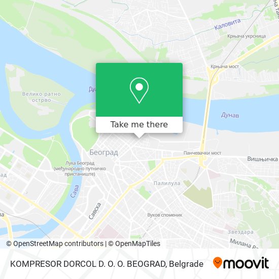 KOMPRESOR DORCOL D. O. O. BEOGRAD map