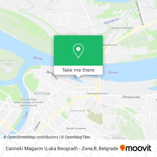 Carinski Magacin \Luka Beograd\ - Zona B map