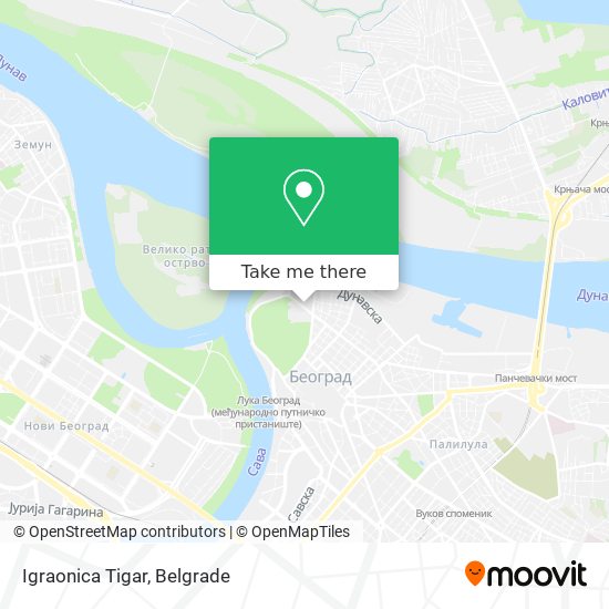 Igraonica Tigar map