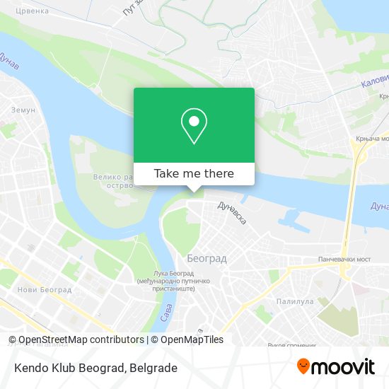 Kendo Klub Beograd map