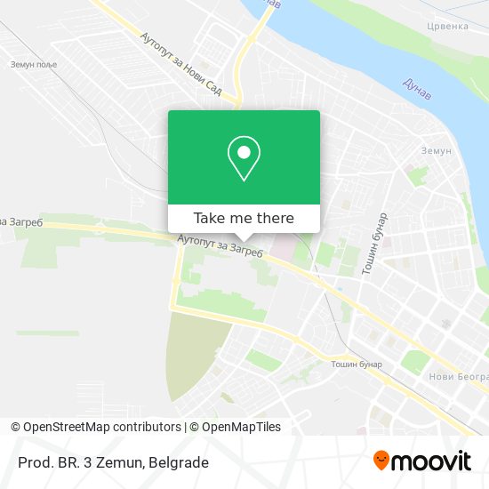 Prod. BR. 3 Zemun map