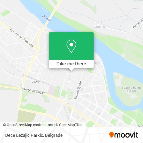 Dece Ležajić Parkić map