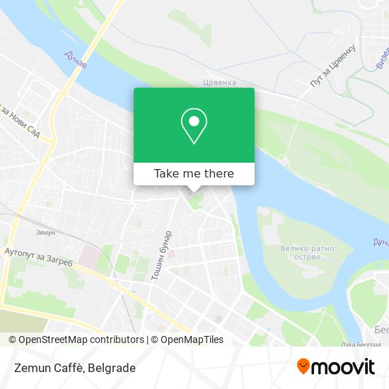 Zemun Caffè map