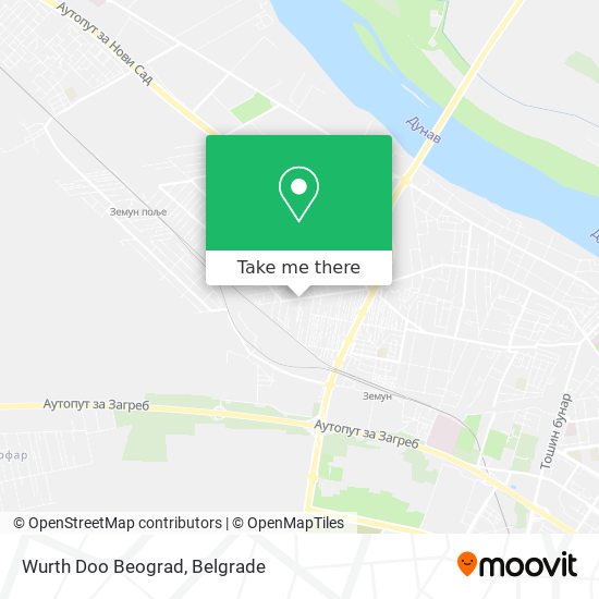 Wurth Doo Beograd map