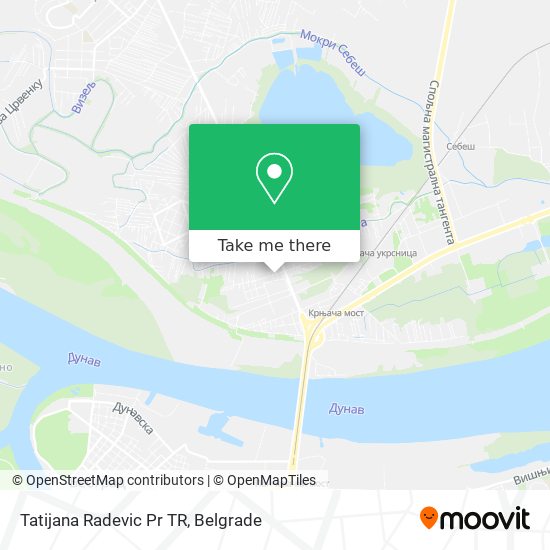 Tatijana Radevic Pr TR map
