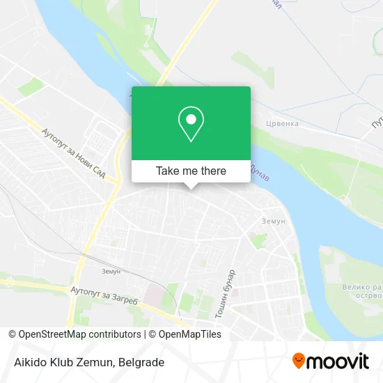 Aikido Klub Zemun map
