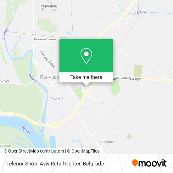 Telenor Shop, Aviv Retail Center map