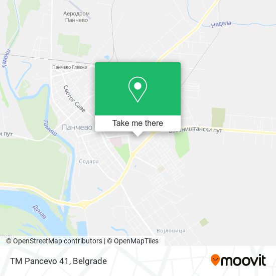 TM Pancevo 41 map