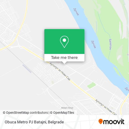 Obuca Metro PJ Batajni map