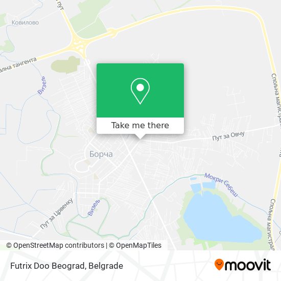 Futrix Doo Beograd map