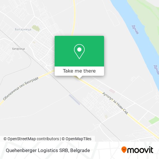 Quehenberger Logistics SRB map