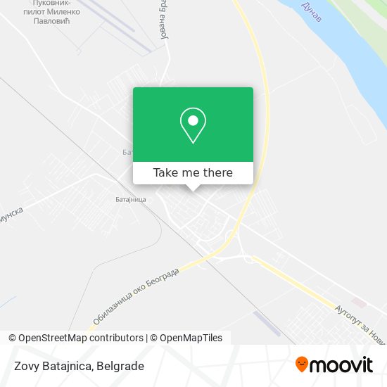 Zovy Batajnica map