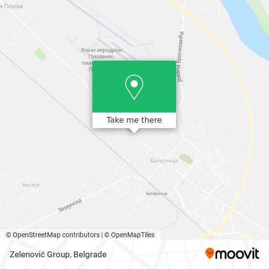Zelenović Group map