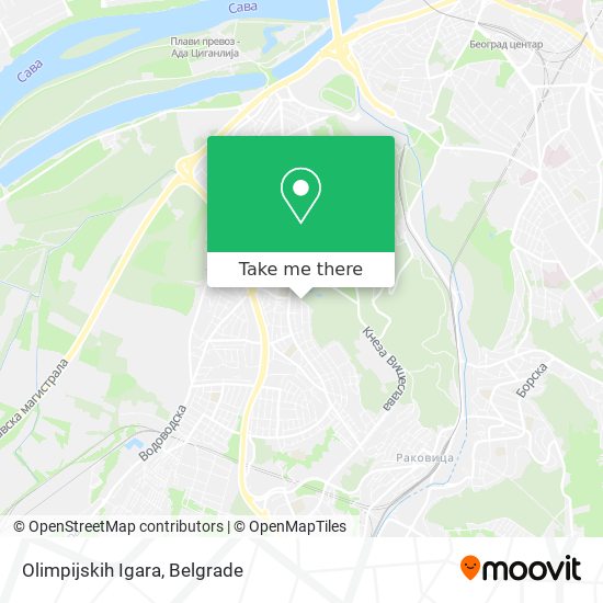 Olimpijskih Igara map