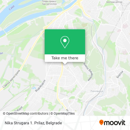 Nika Strugara 1. Prilaz map