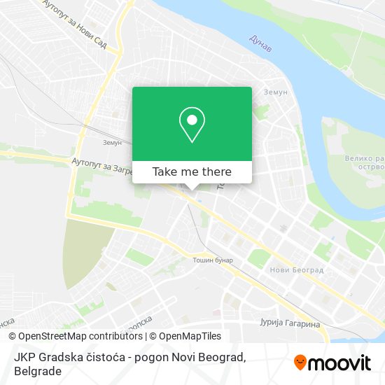 JKP Gradska čistoća - pogon Novi Beograd map