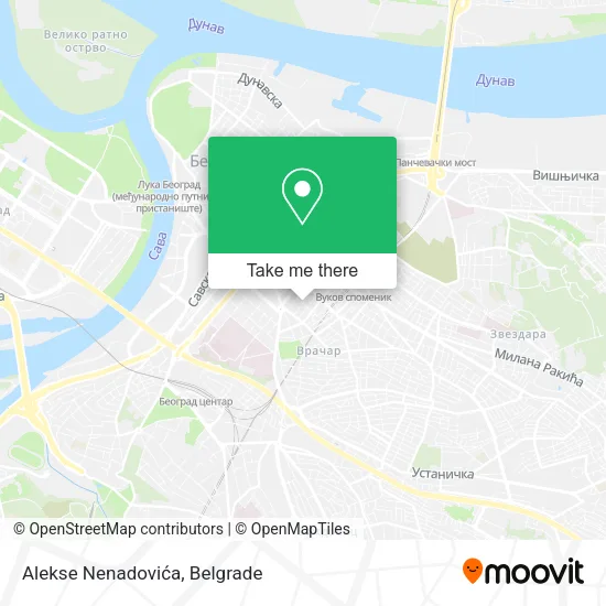 Alekse Nenadovića map