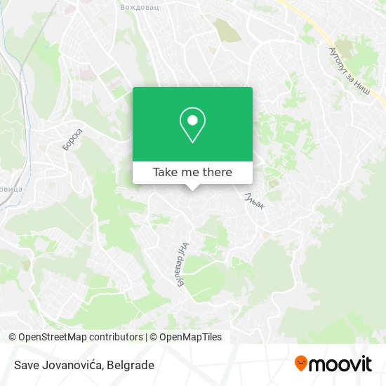 Save Jovanovića map