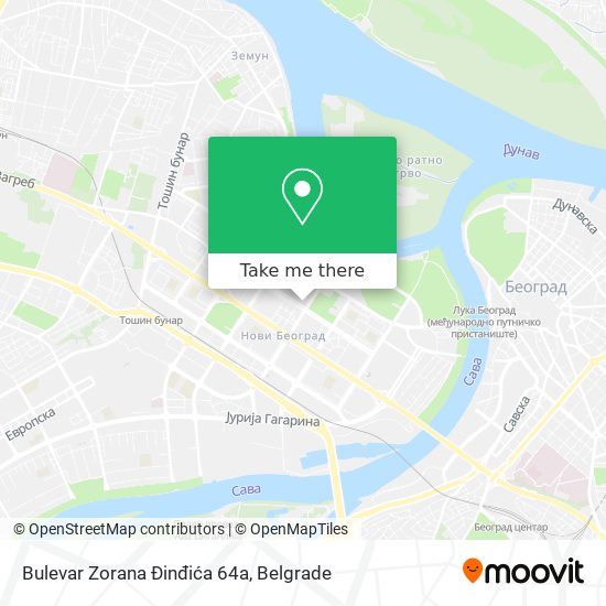 Bulevar Zorana Đinđića 64a map