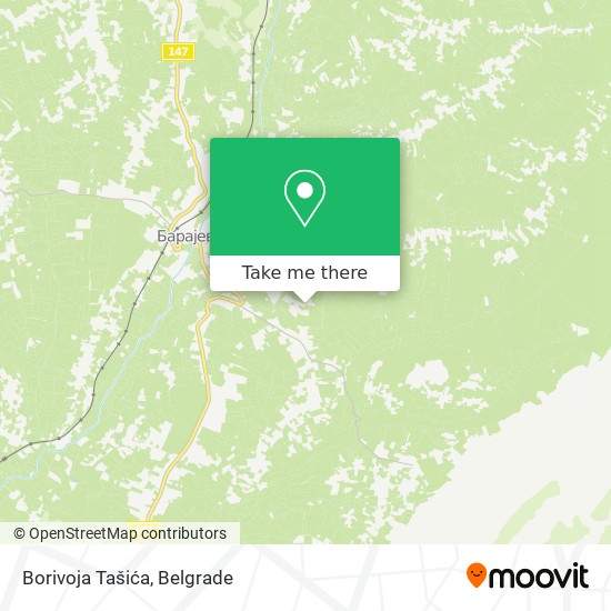 Borivoja Tašića map