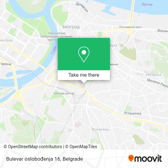 Bulevar oslobođenja 16 map