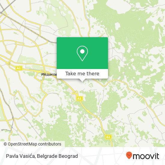 Pavla Vasića map