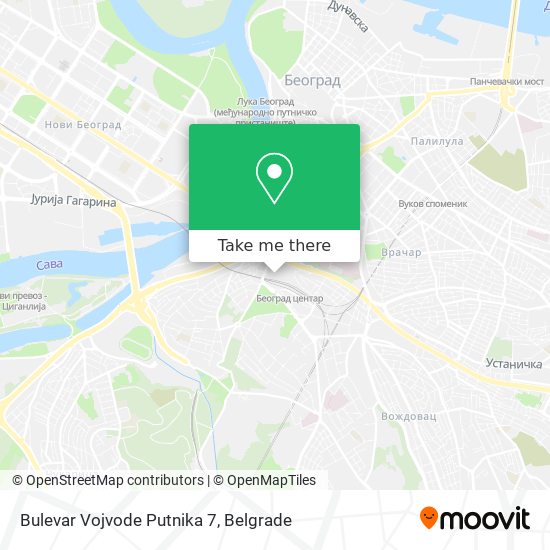 Bulevar Vojvode Putnika 7 map