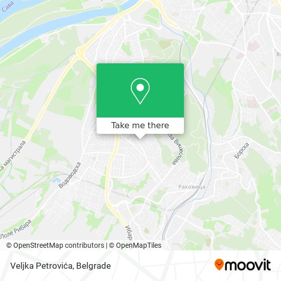 Veljka Petrovića map
