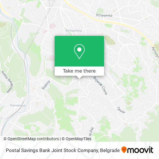 Postal Savings Bank Joint Stock Company map