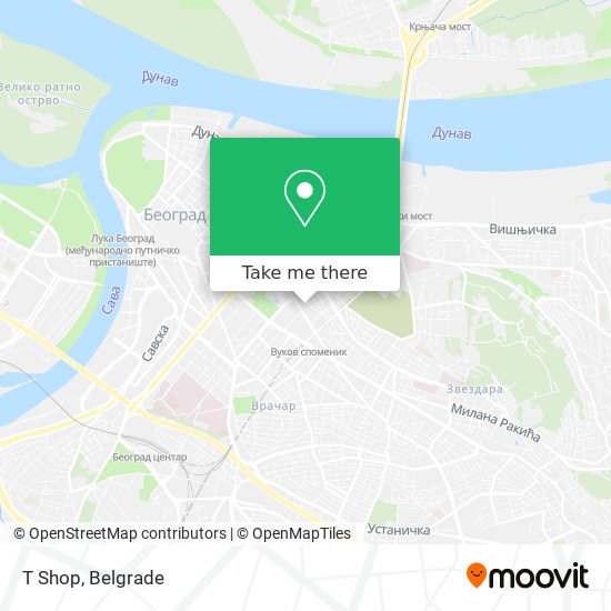 T Shop map