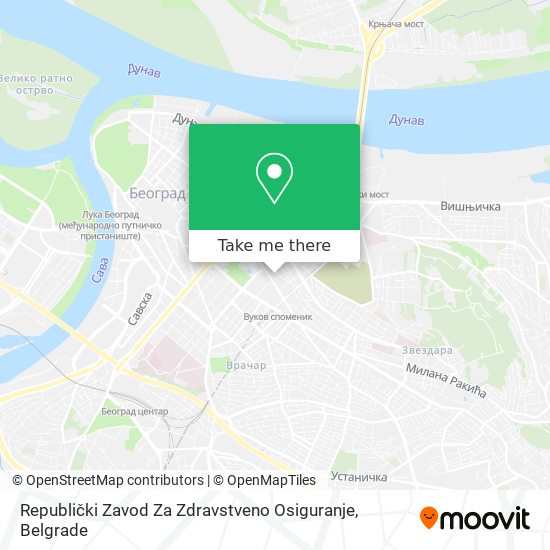 Republički Zavod Za Zdravstveno Osiguranje map