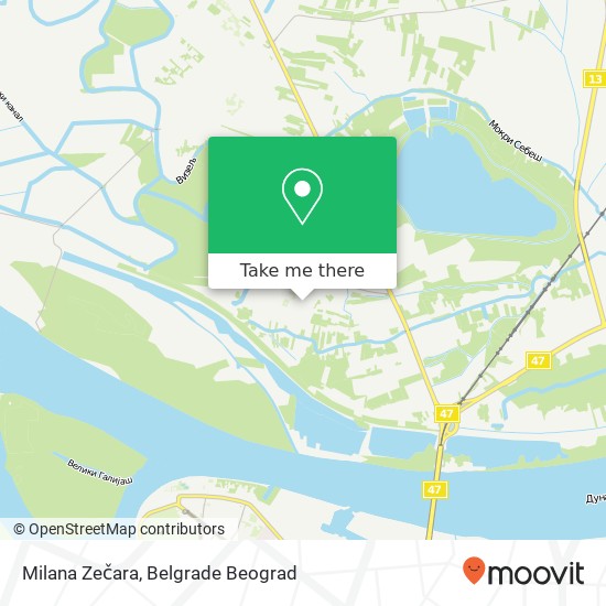 Milana Zečara map