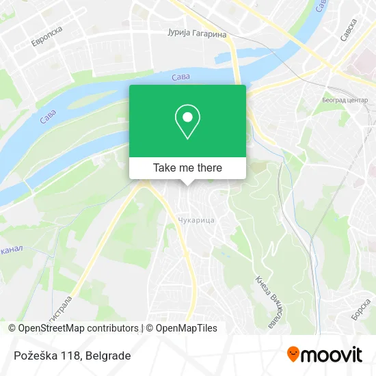 Požeška 118 map