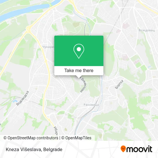 Kneza Višeslava map