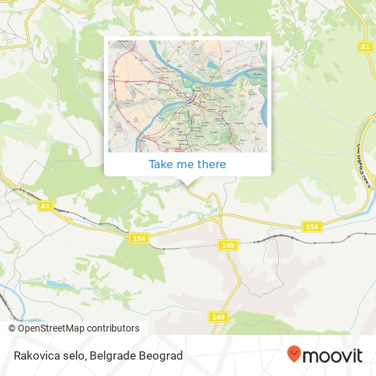 Rakovica selo map