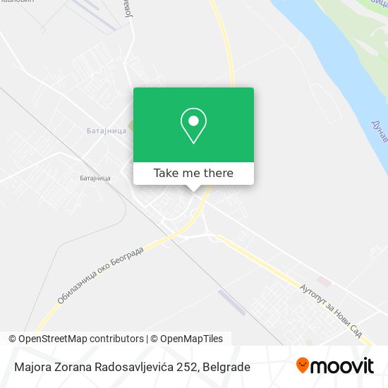 Majora Zorana Radosavljevića 252 map