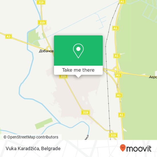 Vuka Karadžića map