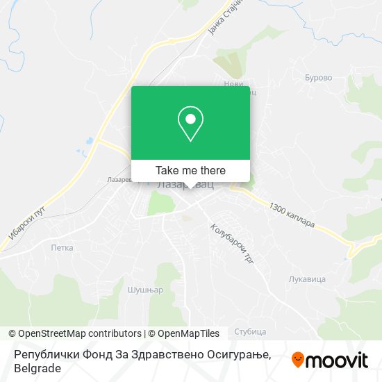 Републички Фонд За Здравствено Осигурање map