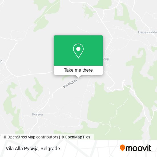 Vila Alla Русија map