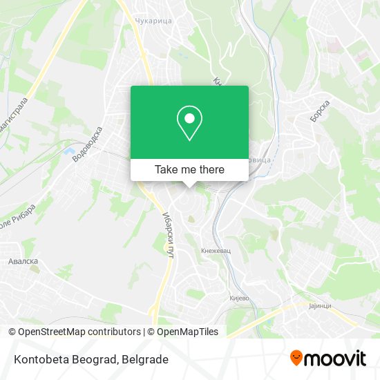 Kontobeta Beograd map