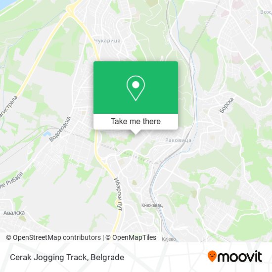 Cerak Jogging Track map