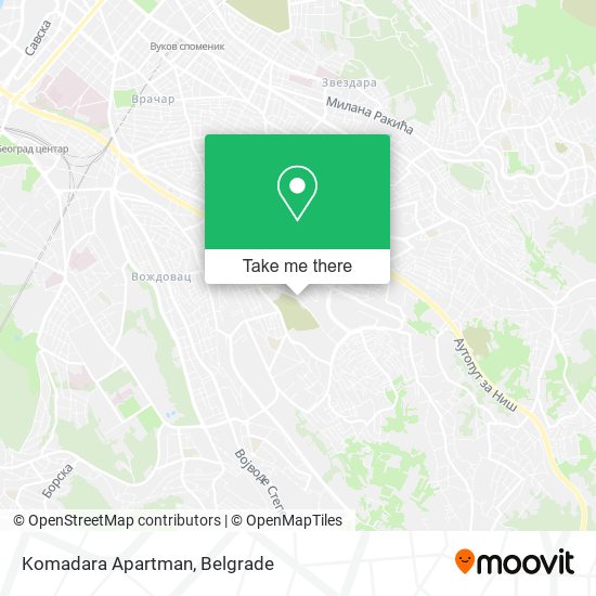 Komadara Apartman map