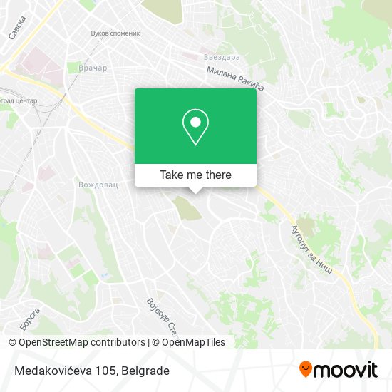 Medakovićeva 105 map