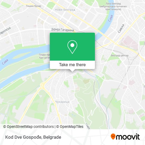 Kod Dve Gospođe map