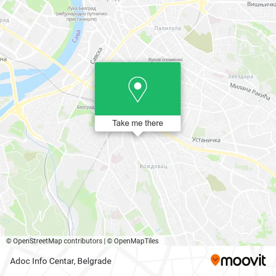 Adoc Info Centar map