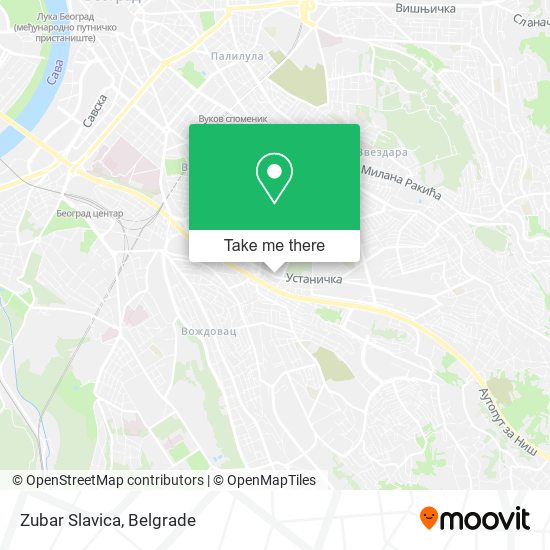 Zubar Slavica map
