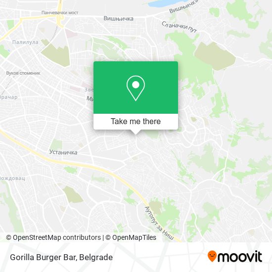 Gorilla Burger Bar map