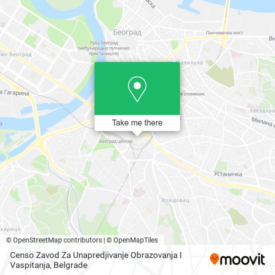 Censo Zavod Za Unapredjivanje Obrazovanja I Vaspitanja map