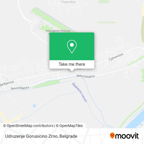 Udruzenje Gorusicino Zrno map